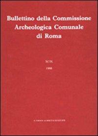 Bullettino della Commissione archeologica comunale di Roma. Vol. 90\1 - copertina