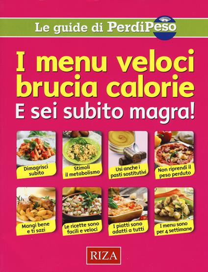I menu veloci brucia calorie - copertina