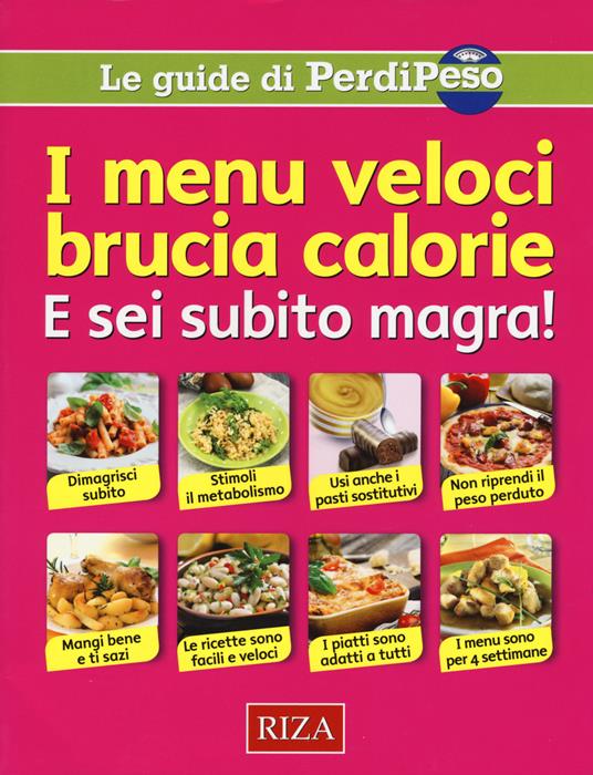 I menu veloci brucia calorie - copertina