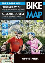 Alto Adige Ovest. Ciclovie dal Passo Resia a Salorno. Con piante città di Bolzano e Merano. Bike & e-bike map. Ediz. italiana e tedesca. Con app