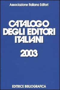 Catalogo degli editori italiani 2003 - copertina