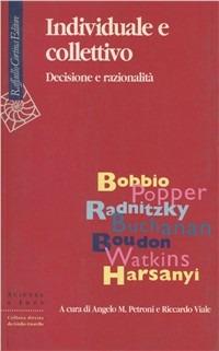 Individuale e collettivo. Decisione e razionalità - copertina