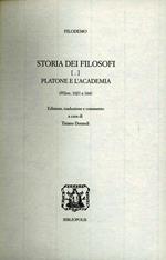 Storia dei filosofi. Platone e l'Accademia