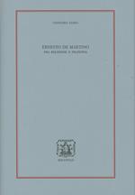 Ernesto De Martino. Fra religione e filosofia