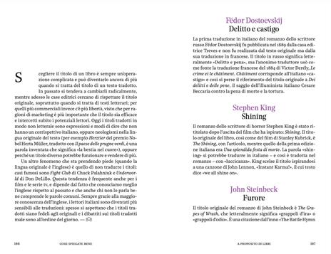 Cose spiegate bene. A proposito di libri - 8