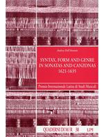 Syntax, form and genre in sonatas and canzonas (1621-1635)