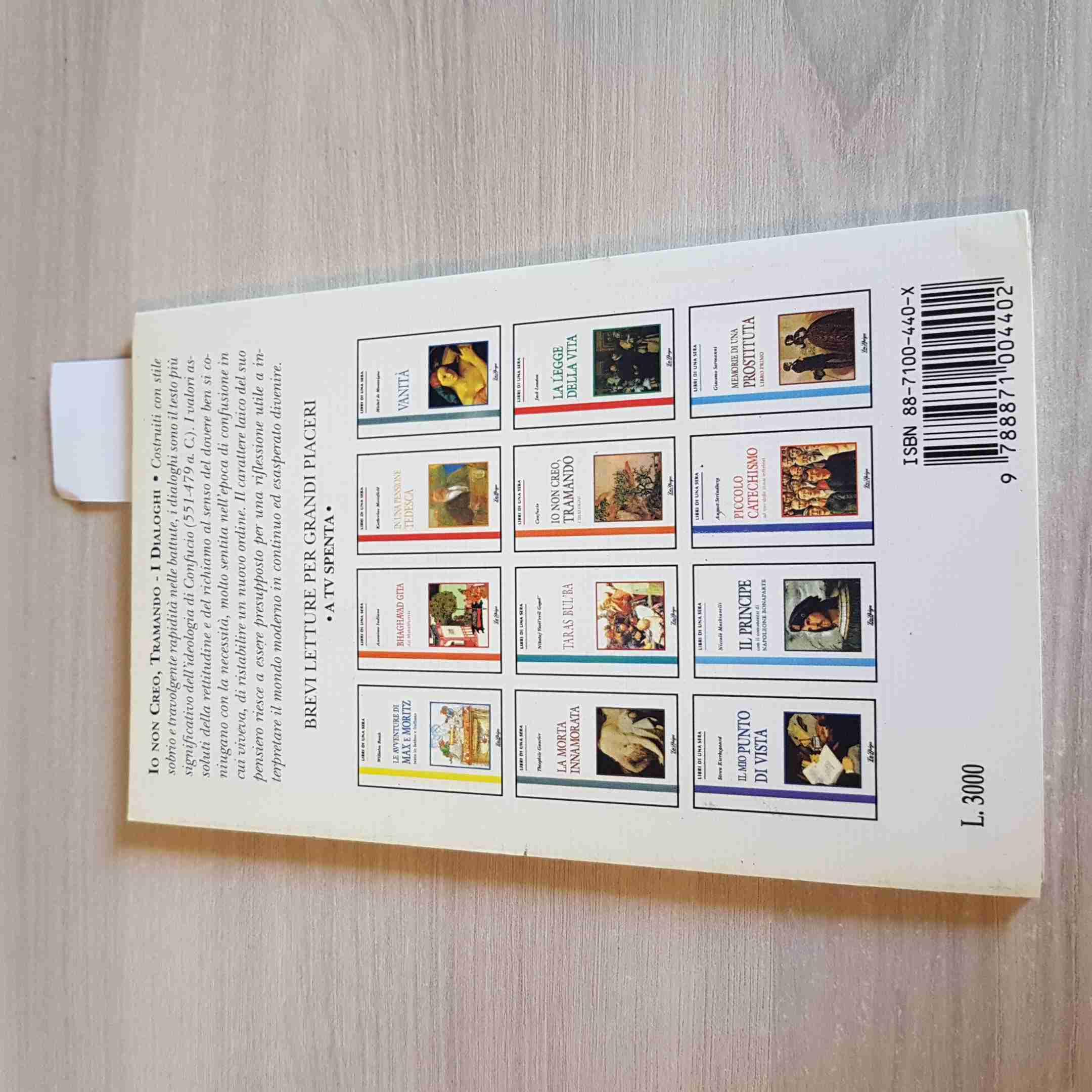 Io non creo, tramando