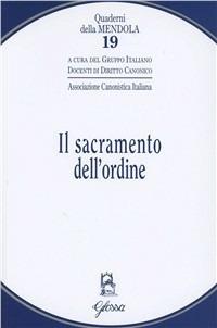 Il sacramento dell'ordine - copertina