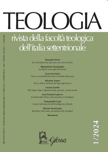 Teologia. Rivista della facoltà teologica dell'Italia settentrionale (2024). Vol. 1 - copertina