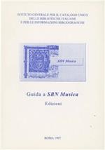 Guida a SBN musica: edizioni