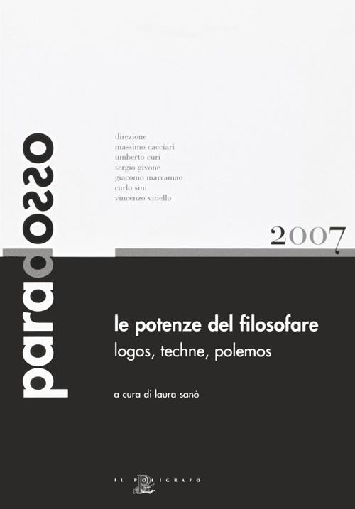 Le potenze del filosofare. Lógos, téchne, pólemos - copertina