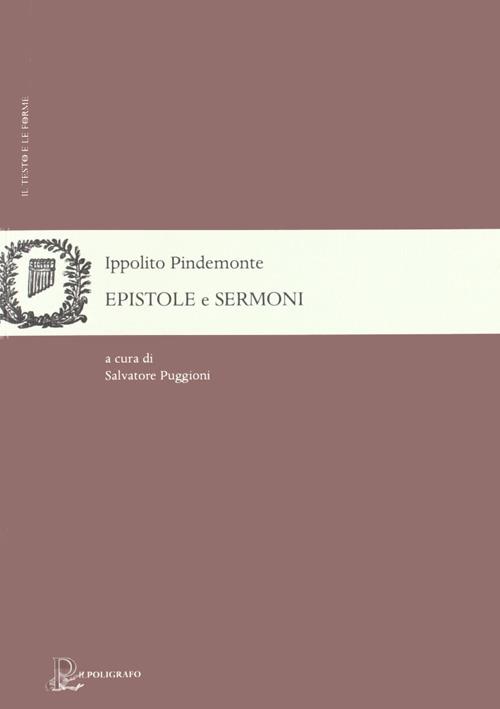 Epistole e sermoni - Ippolito Pindemonte - copertina