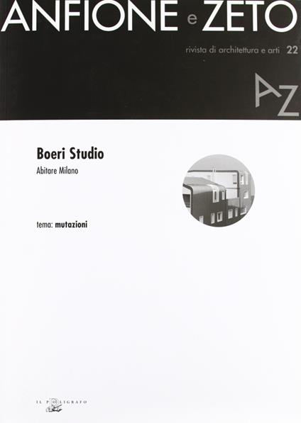Boeri Studio. Abitare Milano. Tema: mutazioni - copertina