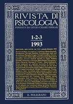 Rivista di psicologia (1993) vol. 1-3. Gennaio-dicembre