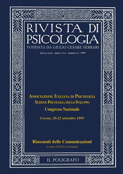 Rivista di psicologia (1995). Vol. 2 - copertina