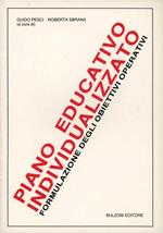Piano educativo individualizzato. Formulazione degli obiettivi operativi
