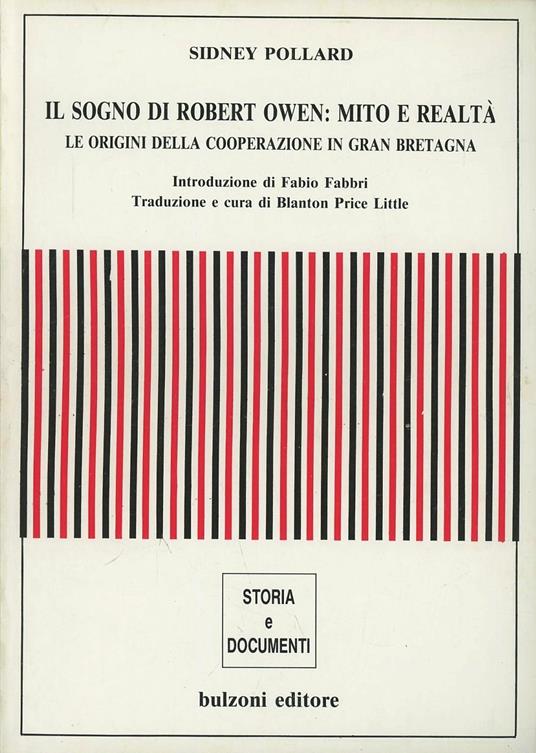 Il sogno di Robert Owen: mito e realtà. Le origini della cooperazione in Gran Bretagna - Sidney Pollard - copertina