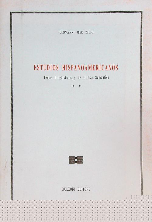 Estudios hispanoamericanos. Temas linguisticos. Vol. 2
