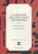 La sintassi dell'italiano letterario