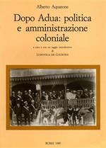 Dopo Adua: politica e amministrazione coloniale