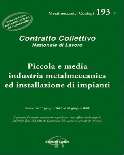CCNL metalmeccanici piccola e media