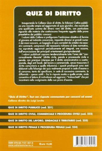 Quiz di diritto. Diritto civile, commerciale, procedura civile - Giacomo Levita - 2