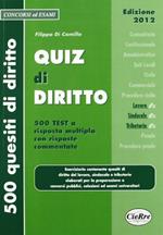 Quiz di diritto. Diritto del lavoro, sindacale, tributario