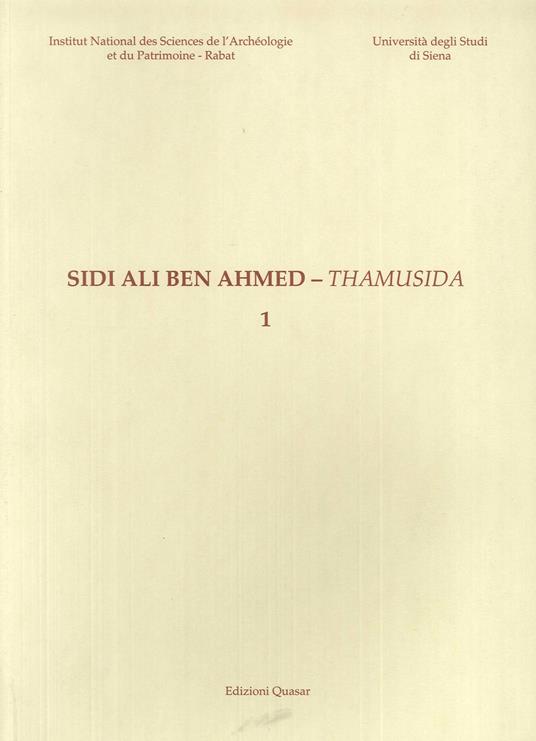 Sidi Ali Ben Ahmed. Thamusida. Vol. 1 - copertina