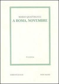 A Roma, novembre - Mario Quattrucci - copertina
