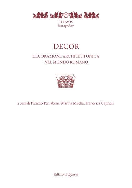 Decor. Decorazione architettonica nel mondo romano - copertina