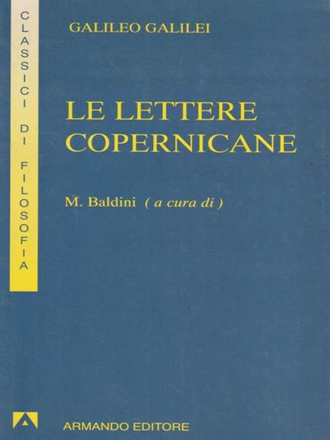 Le lettere copernicane - Galileo Galilei - copertina