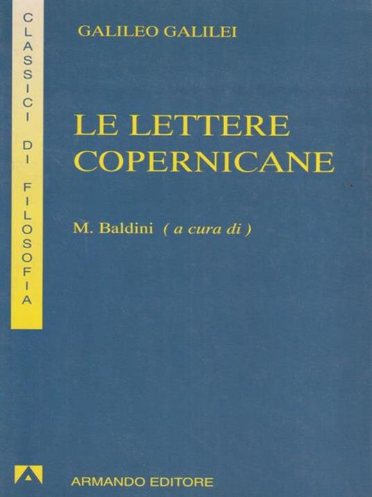 Le lettere copernicane - Galileo Galilei - copertina