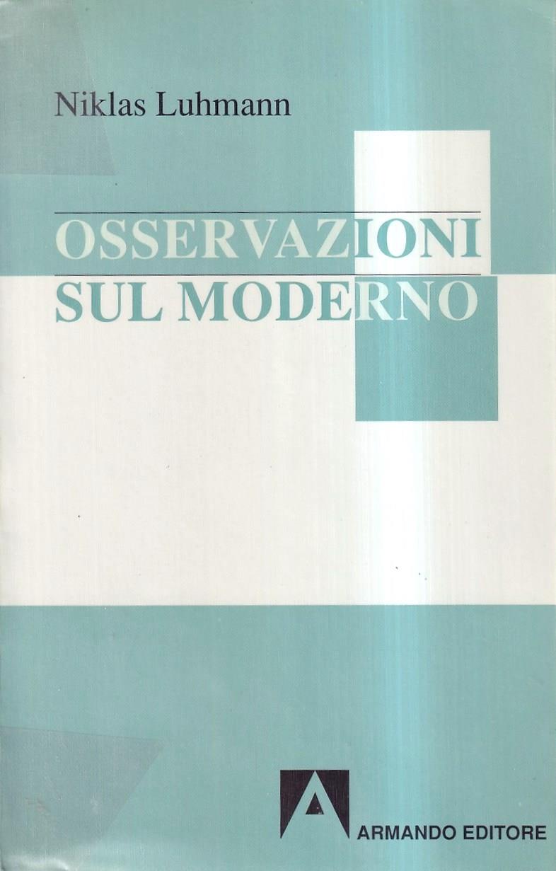 Osservazioni sul moderno