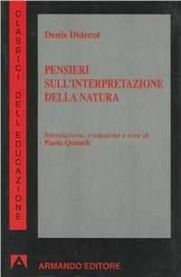 Pensieri sull'interpretazione della natura - Denis Diderot - copertina