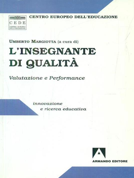 L' insegnante di qualità. Valutazione e performance - copertina