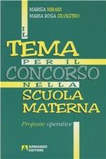 Il tema per il concorso nella scuola materna. Proposte operative