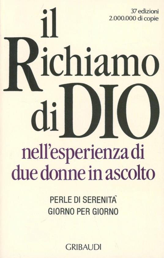 Il richiamo di Dio nell'esperienza di due donne in ascolto. Perle di serenità giorno per giorno - copertina