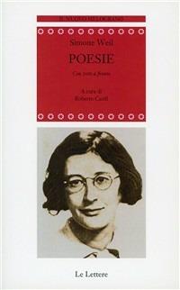 Poesie. Testo a fronte - Simone Weil - copertina