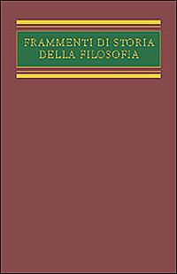Frammenti di storia della filosofia - Giovanni Gentile - copertina
