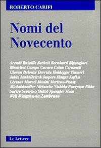 Nomi del Novecento - Roberto Carifi - copertina