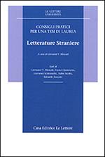 Consigli pratici per una tesi di laurea. Letterature straniere