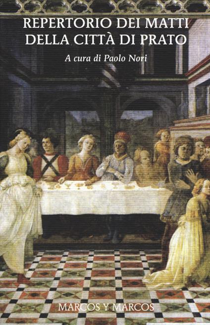 Repertorio dei matti della città di Prato - copertina