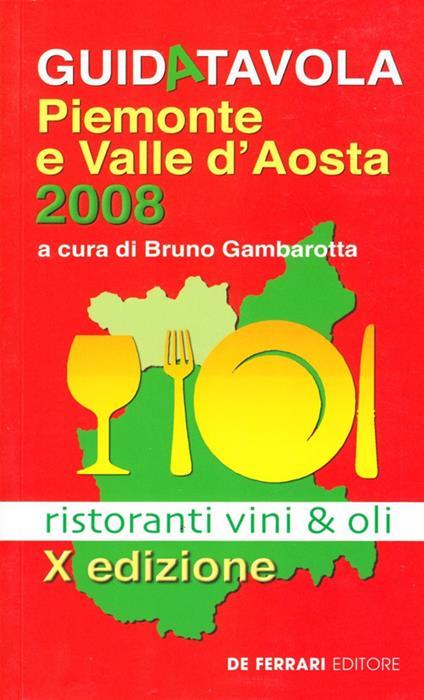 Guidatavola Piemonte e Valle d'Aosta 2008 - copertina