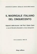 Il madrigale italiano del Cinquecento