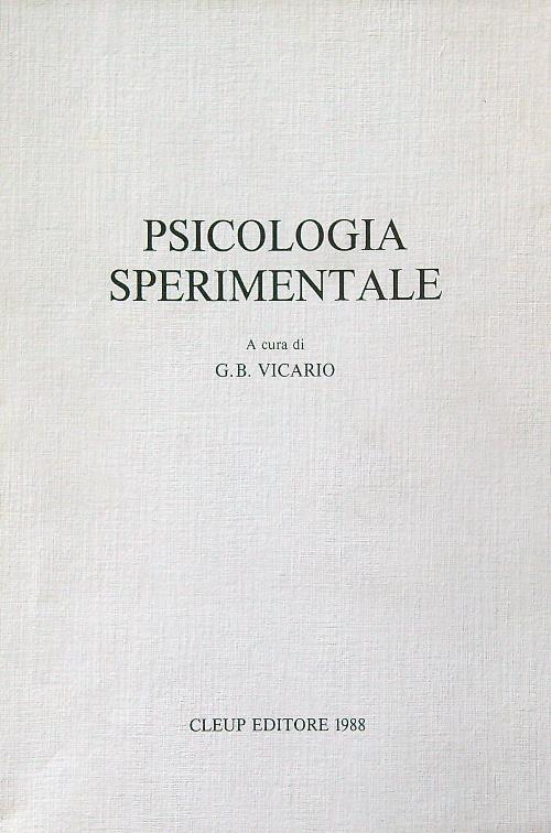 Psicologia sperimentale
