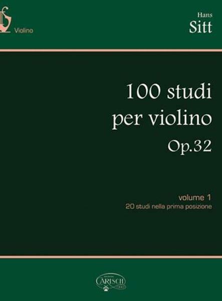  Sitt Hans. 100 studi, Op. 32, per violino. Vol. 1 (spartiti musicali) - copertina