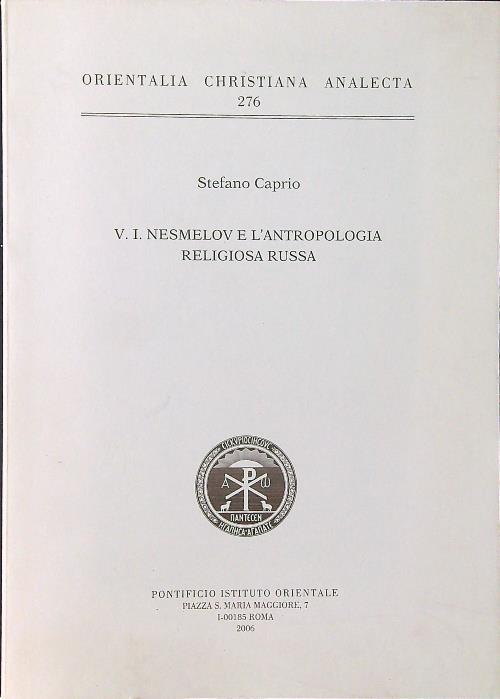 V. I. Nesmelov e l'antropologia religiosa russa