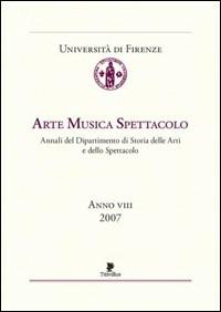 Arte, musica, spettacolo - copertina