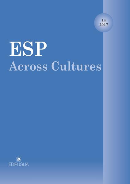 ESP Across Cultures (2017). Vol. 14 - copertina
