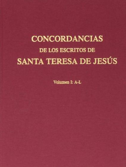 Concordancias de los escritos de santa Teresa de Jesús - copertina